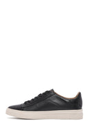 Men's Black Lace-up Leather Sneaker | Derimod Men's Black Lace-up Leather Sneaker | Derimod