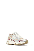 Women's Beige Lace-Up Thick-Soled Sneaker | Derimod Women's Beige Lace-Up Thick-Soled Sneaker | Derimod