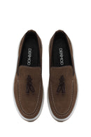Erkek Vizon Süet Deri Casual Loafer | Derimod Erkek Vizon Süet Deri Casual Loafer | Derimod