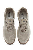 Erkek Bej Bağcıklı Kalın Tabanlı Sneaker | Derimod Erkek Bej Bağcıklı Kalın Tabanlı Sneaker | Derimod