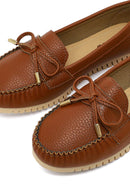 Kadın Taba Tokalı Loafer | Derimod Kadın Taba Tokalı Loafer | Derimod