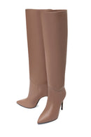 Women's Powder Leather Heeled Boots | Derimod Women's Powder Leather Heeled Boots | Derimod