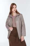 Samantha Women's Mink Coat | Derimod Samantha Women's Mink Coat | Derimod