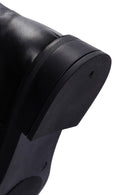 Women's Black Zippered Leather Boots | Derimod Women's Black Zippered Leather Boots | Derimod