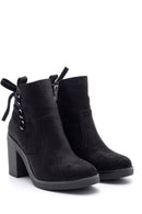 Women's Suede Heeled Boots | Derimod Women's Suede Heeled Boots | Derimod