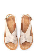 Women's Patterned High Heel Sandals | Derimod Women's Patterned High Heel Sandals | Derimod