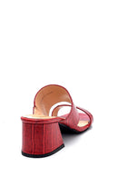 Women's Leather Heeled Slippers | Derimod Women's Leather Heeled Slippers | Derimod