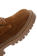 Women's Tan Suede Leather Boots | Derimod Women's Tan Suede Leather Boots | Derimod