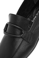Women's Black Leather Casual Loafer | Derimod Women's Black Leather Casual Loafer | Derimod
