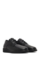 Women's Black Lace-up Leather Masculine Shoe | Derimod Women's Black Lace-up Leather Masculine Shoe | Derimod