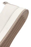 Erkek Beyaz Bağcıklı Deri Sneaker | Derimod Erkek Beyaz Bağcıklı Deri Sneaker | Derimod