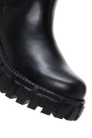 Women's Black Leather Chelsea Boots | Derimod Women's Black Leather Chelsea Boots | Derimod