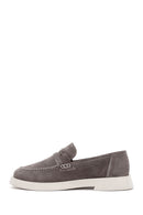 Kadın Vizon Süet Deri Maskülen Loafer | Derimod Kadın Vizon Süet Deri Maskülen Loafer | Derimod
