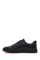 Erkek Siyah Bağcıklı Deri Sneaker | Derimod Erkek Siyah Bağcıklı Deri Sneaker | Derimod