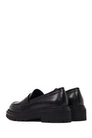 Kadın Siyah Kalın Tabanlı Deri Maskülen Loafer | Derimod Kadın Siyah Kalın Tabanlı Deri Maskülen Loafer | Derimod