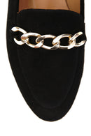 Women's Suede Shoes with Chain | Derimod Women's Suede Shoes with Chain | Derimod