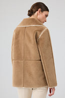Vald'isere Kadın Camel Teddy Mont | Derimod Vald'isere Kadın Camel Teddy Mont | Derimod