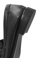 Kadın Siyah Toka Detaylı Deri Maskülen Loafer | Derimod Kadın Siyah Toka Detaylı Deri Maskülen Loafer | Derimod