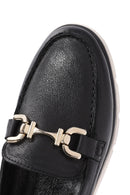 Women's Black Buckle Detail Comfort Loafer | Derimod Women's Black Buckle Detail Comfort Loafer | Derimod