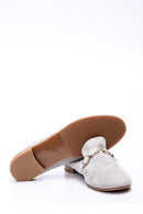 Women's Stone Suede Loafer | Derimod Women's Stone Suede Loafer | Derimod