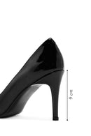 Women's Black High Thin Heel Patent Leather Stiletto | Derimod Women's Black High Thin Heel Patent Leather Stiletto | Derimod