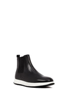 Men's Black Leather Chelsea Sport Boot | Derimod Men's Black Leather Chelsea Sport Boot | Derimod