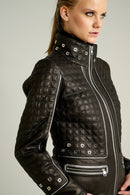 Anabella Women's Leather Jacket | Derimod Anabella Women's Leather Jacket | Derimod