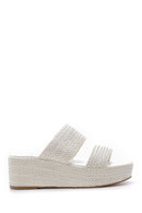 Women's Straw Knitted Slippers | Derimod Women's Straw Knitted Slippers | Derimod