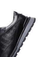 Erkek Siyah Deri Sneaker | Derimod Erkek Siyah Deri Sneaker | Derimod