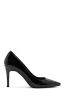 Women's Black High Thin Heel Patent Leather Stiletto | Derimod Women's Black High Thin Heel Patent Leather Stiletto | Derimod