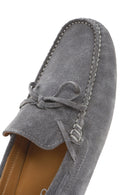 Men's Gray Suede Leather Loafer | Derimod Men's Gray Suede Leather Loafer | Derimod