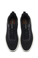 Erkek Siyah Bağcıklı Kalın Tabanlı Sneaker | Derimod Erkek Siyah Bağcıklı Kalın Tabanlı Sneaker | Derimod