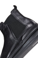 Men's Black Leather Flat Chelsea Boots | Derimod Men's Black Leather Flat Chelsea Boots | Derimod