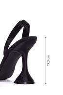 Women's Black Stone Heeled Shoes | Derimod Women's Black Stone Heeled Shoes | Derimod