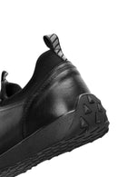 Erkek Siyah Bağcıklı Deri Sneaker | Derimod Erkek Siyah Bağcıklı Deri Sneaker | Derimod