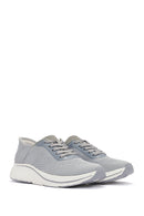 Derimod Zero Women's Grey Laced Thick Soled Sneaker | Derimod Derimod Zero Women's Grey Laced Thick Soled Sneaker | Derimod