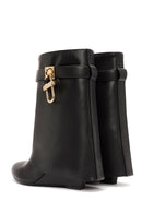 Women's Black Wedge Heeled Boots | Derimod Women's Black Wedge Heeled Boots | Derimod