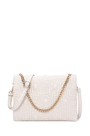 Women's Cream Quilted Shoulder Bag | Derimod Women's Cream Quilted Shoulder Bag | Derimod