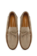 Men's Beige Suede Leather Casual Loafer | Derimod Men's Beige Suede Leather Casual Loafer | Derimod