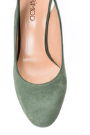 Women's Suede Heeled Shoes | Derimod Women's Suede Heeled Shoes | Derimod