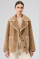 Vald'isere Kadın Camel Teddy Mont | Derimod Vald'isere Kadın Camel Teddy Mont | Derimod