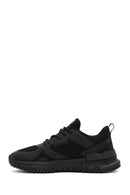 Derimod Zero Men's Black Lace Up Fabric Sneaker | Derimod Derimod Zero Men's Black Lace Up Fabric Sneaker | Derimod