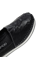 Kadın Siyah Kalın Tabanlı Deri Comfort Loafer | Derimod Kadın Siyah Kalın Tabanlı Deri Comfort Loafer | Derimod