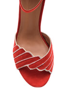 Women's Suede Ankle Strap Heeled Shoes | Derimod Women's Suede Ankle Strap Heeled Shoes | Derimod
