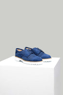 Navy Blue Nubuck Women's Shoes | Derimod Navy Blue Nubuck Women's Shoes | Derimod