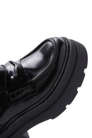 Women's Black Leather Thick Soled Chelsea Boots | Derimod Women's Black Leather Thick Soled Chelsea Boots | Derimod