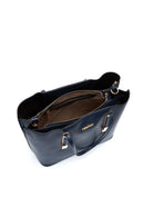 Women's Navy Blue Classic Shoulder Bag | Derimod Women's Navy Blue Classic Shoulder Bag | Derimod