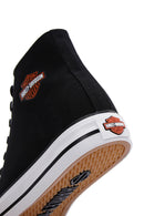 Harley Davidson Erkek Siyah Pittsburgh Bilekli Sneaker | Derimod Harley Davidson Erkek Siyah Pittsburgh Bilekli Sneaker | Derimod