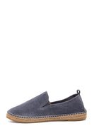 Men's Gray Suede Leather Espadrilles | Derimod Men's Gray Suede Leather Espadrilles | Derimod