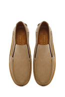 Men's Beige Nubuck Leather Casual Loafer | Derimod Men's Beige Nubuck Leather Casual Loafer | Derimod